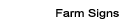 farm signs
