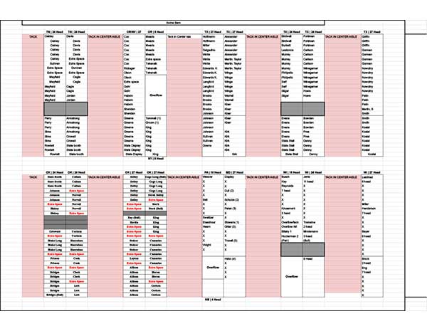 Barn Stalling Maps